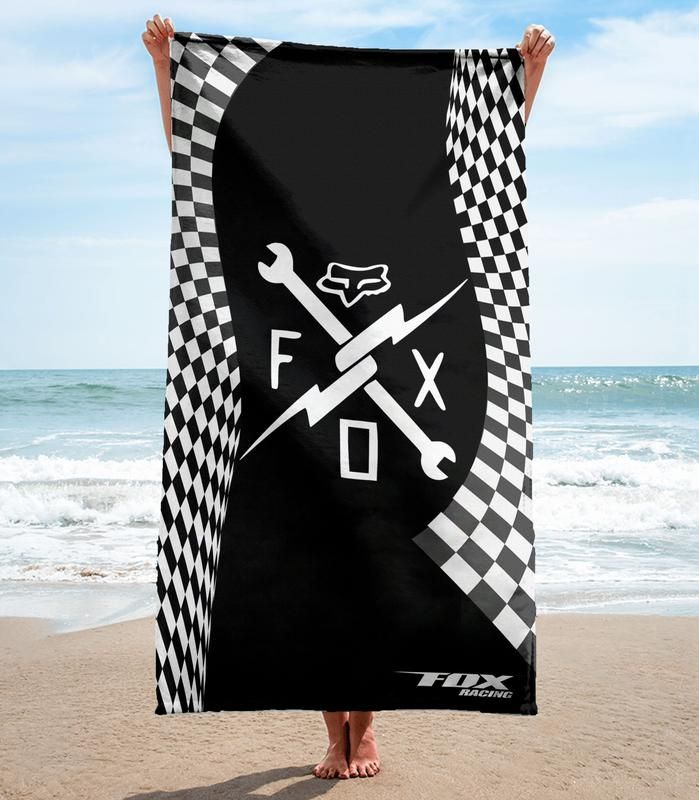 Fox Racing Beach Towel Summer Item Luxury Accessories Fashion Soft Cotton