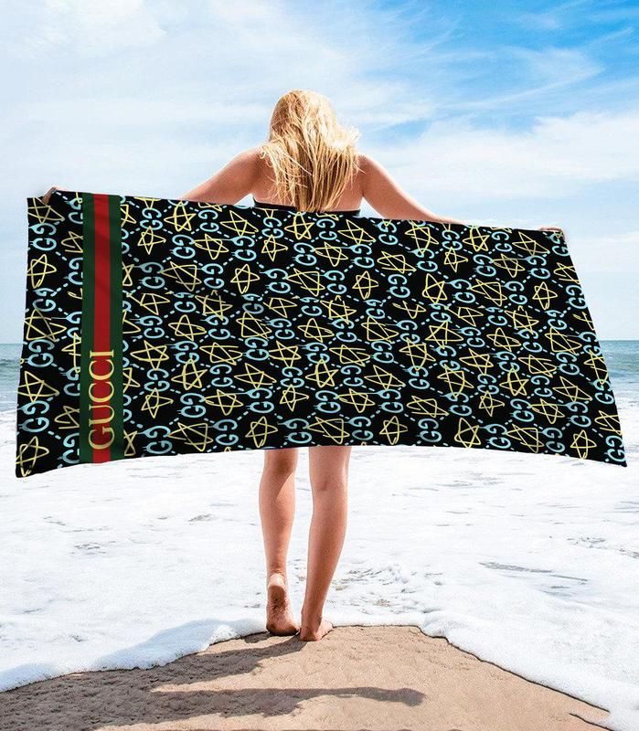 Gucci Beach Towel Accessories Luxury Summer Item Fashion Soft Cotton