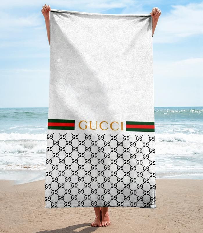 Gucci Beach Towel Fashion Summer Item Soft Cotton Luxury Accessories