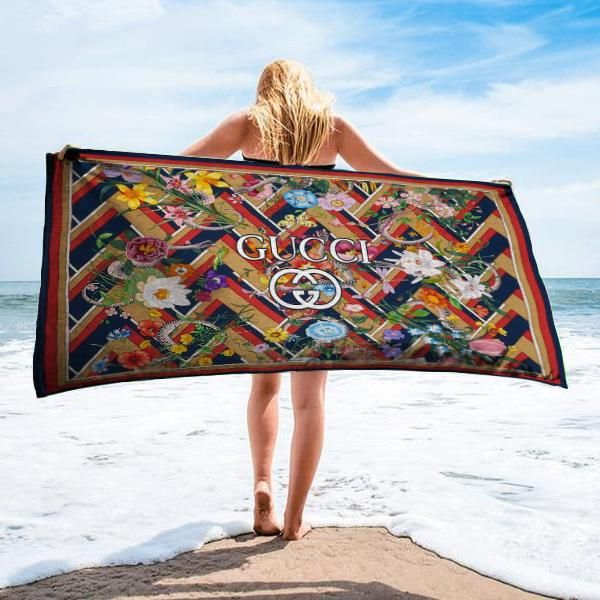 Gucci Beach Towel Luxury Soft Cotton Fashion Accessories Summer Item