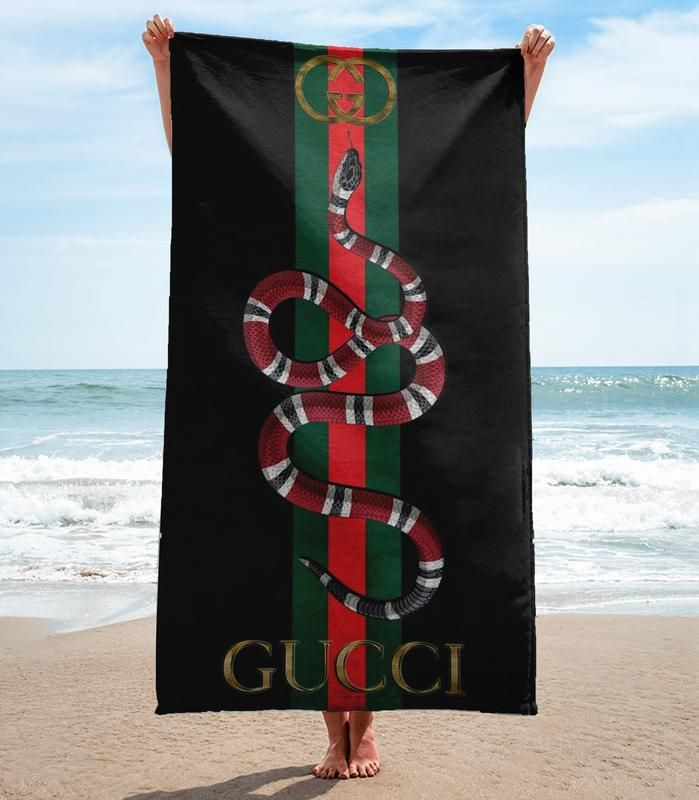 Gucci Beach Towel Soft Cotton Fashion Luxury Summer Item Accessories