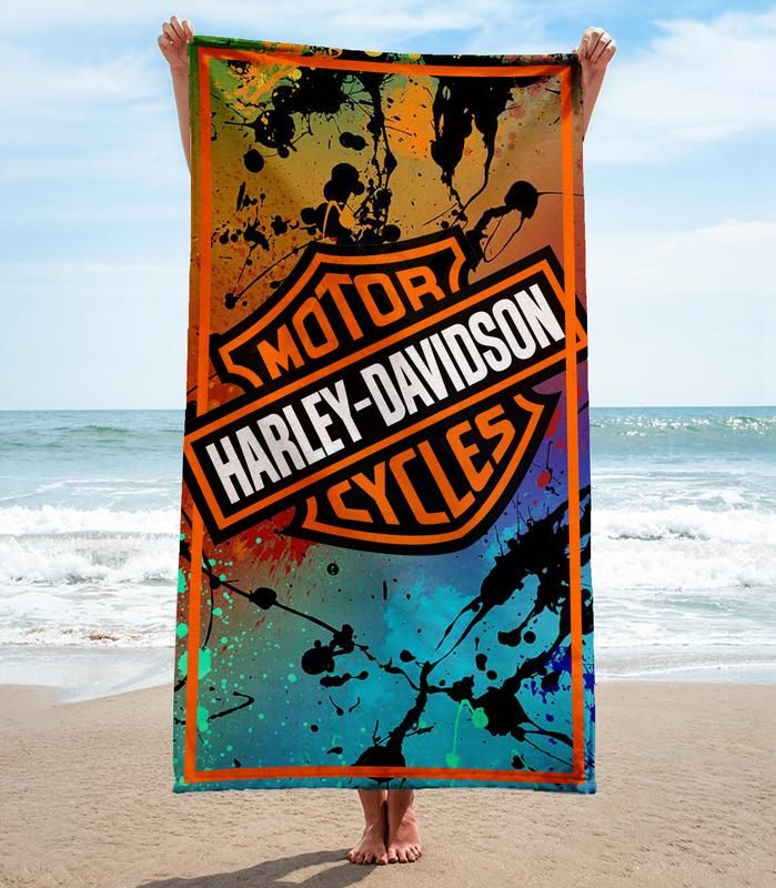 Harley Davidson Beach Towel Accessories Fashion Soft Cotton Summer Item Luxury