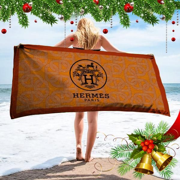 Hermes Beach Towel Fashion Luxury Soft Cotton Summer Item Accessories