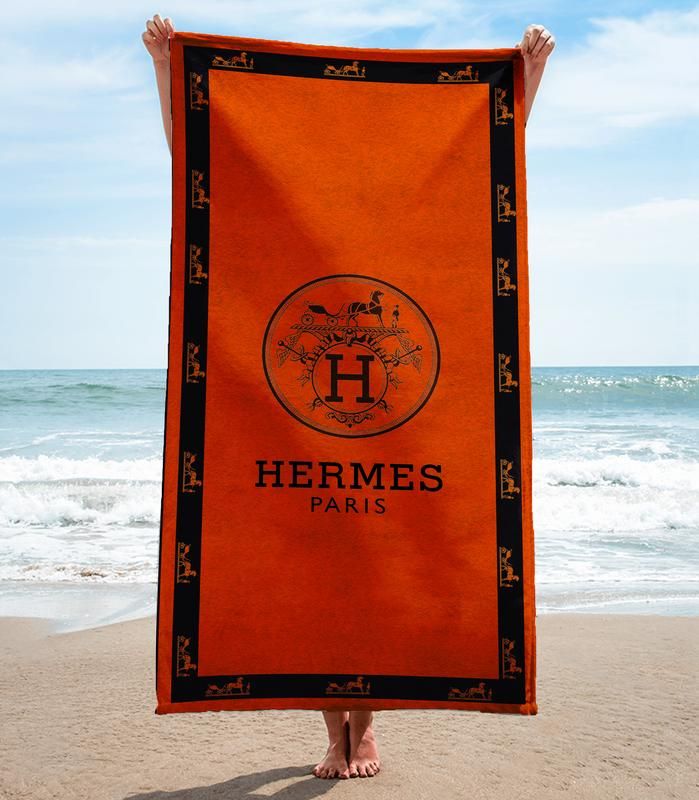 Hermess Beach Towel Soft Cotton Accessories Luxury Fashion Summer Item