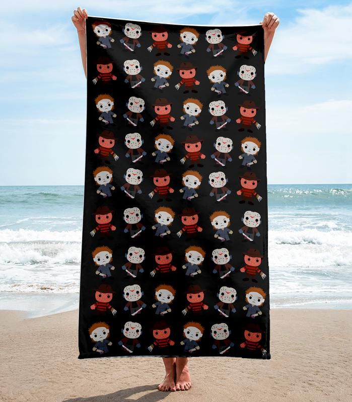 Horror Movies Beach Towel Summer Item Soft Cotton Fashion Luxury Accessories