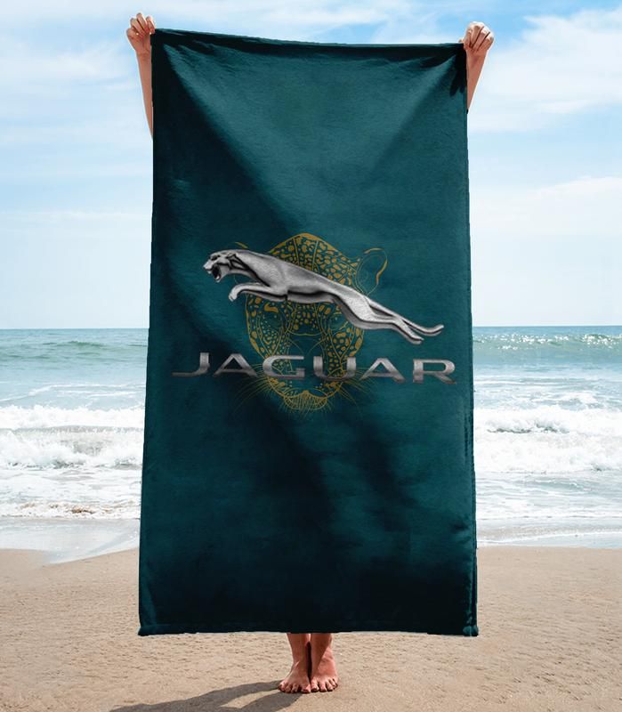 Jaguar Beach Towel Luxury Fashion Accessories Summer Item Soft Cotton