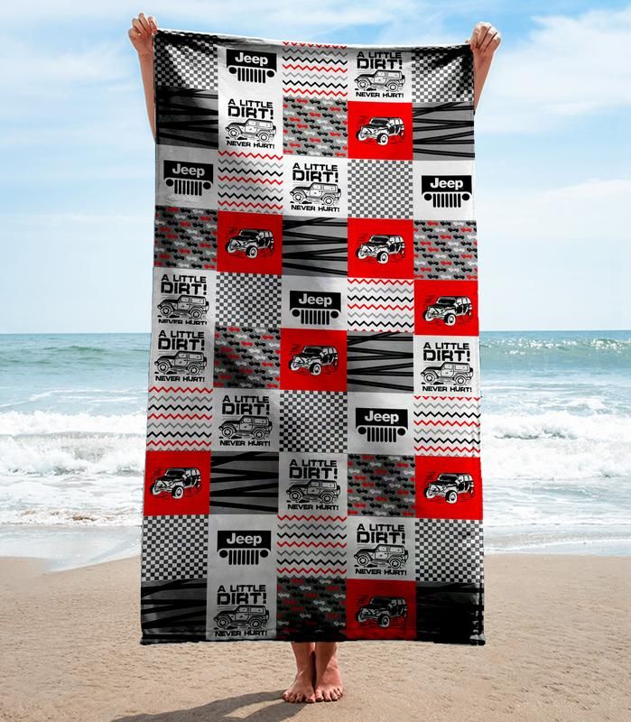 Jeep Beach Towel Luxury Soft Cotton Accessories Fashion Summer Item