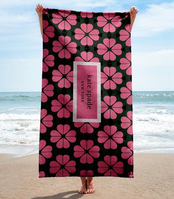 Kate Spade Beach Towel Fashion Accessories Luxury Soft Cotton Summer Item