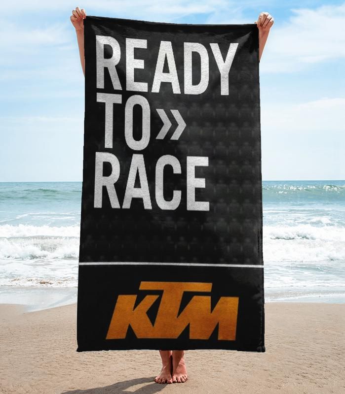 Ktm Racing Beach Towel Luxury Fashion Accessories Summer Item Soft Cotton