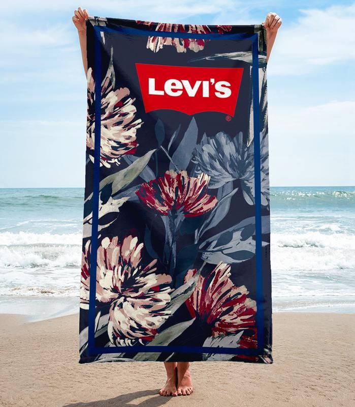 Levi Strauss & Co Beach Towel Soft Cotton Accessories Luxury Summer Item Fashion