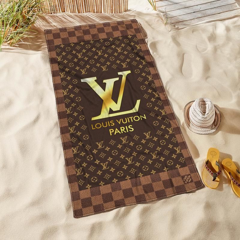 Louis Vuitton Beach Towel Fashion Accessories Luxury Summer Item Soft Cotton