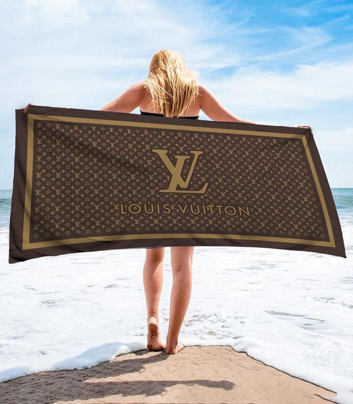 Louis Vuitton Beach Towel Luxury Fashion Accessories Soft Cotton Summer Item