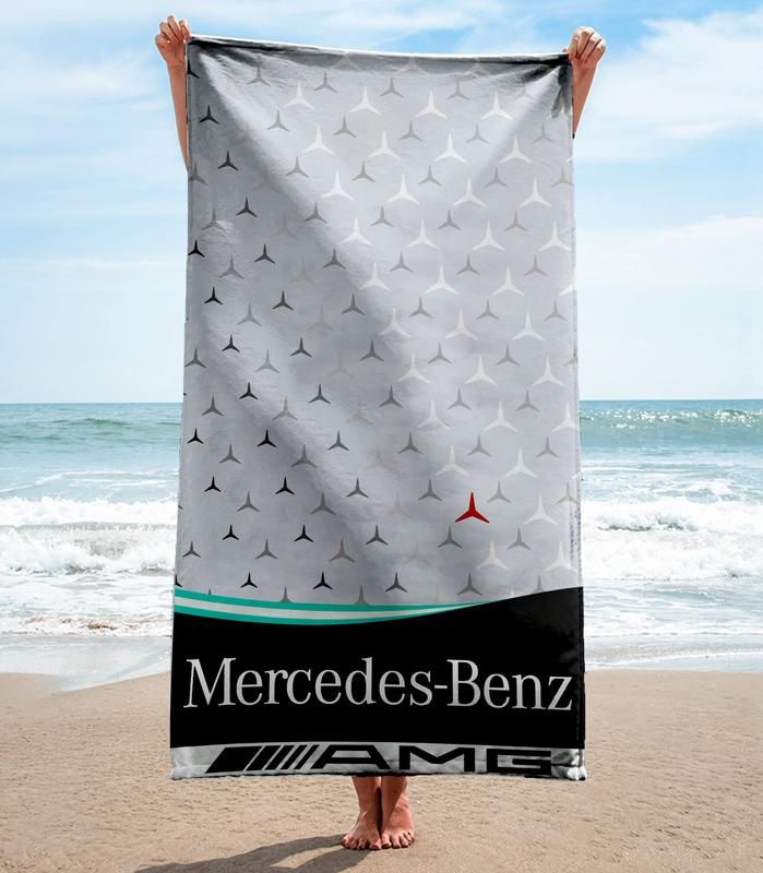 Mercedes Beach Towel Soft Cotton Summer Item Luxury Accessories Fashion