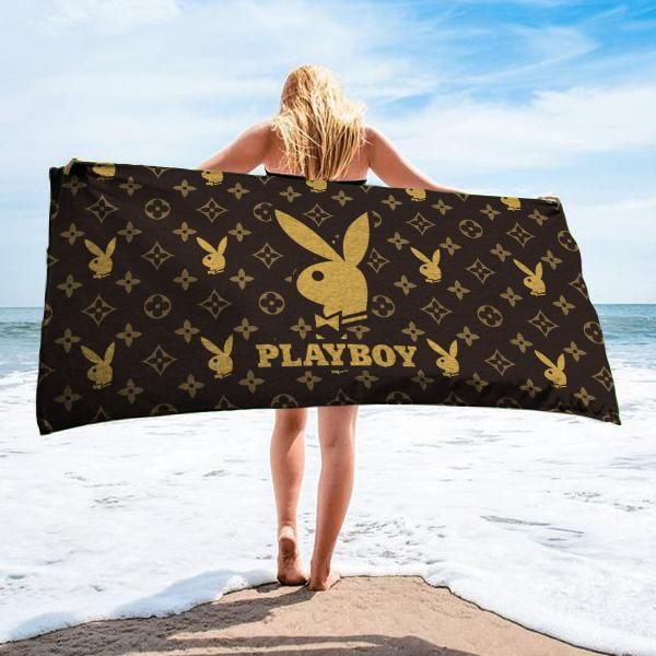 Playboy Beach Towel Soft Cotton Luxury Accessories Fashion Summer Item