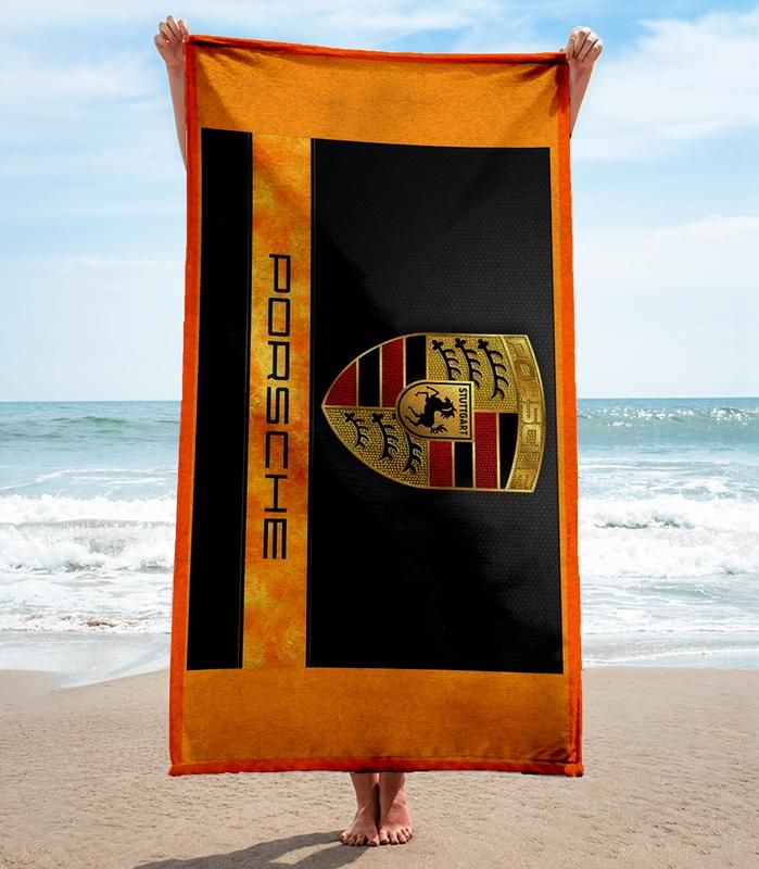 Porsche Ag Beach Towel Soft Cotton Summer Item Accessories Luxury Fashion