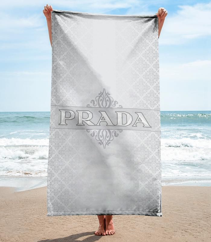 Prada Beach Towel Soft Cotton Accessories Fashion Summer Item Luxury