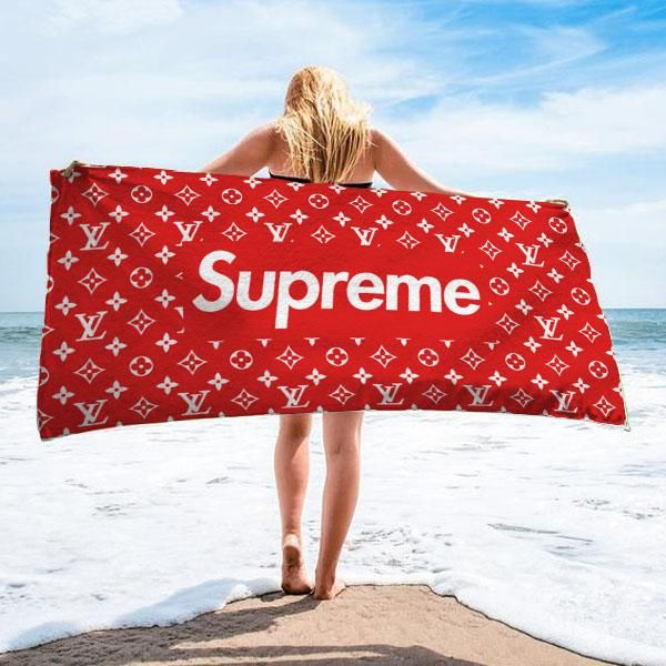 Supreme Beach Towel Summer Item Fashion Accessories Soft Cotton Luxury