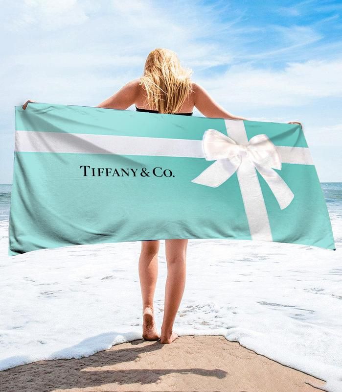 Tiffany And Co Beach Towel Soft Cotton Accessories Summer Item Fashion Luxury