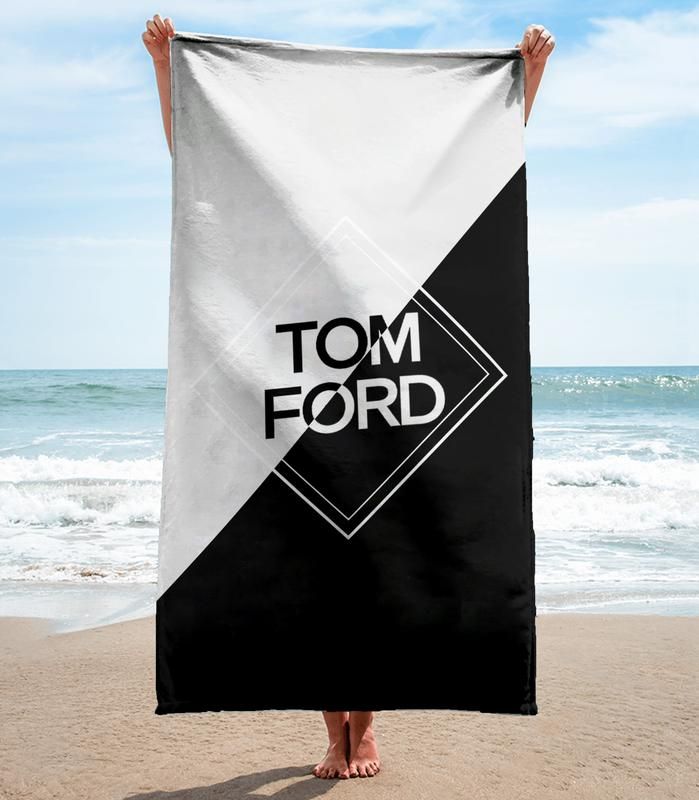 Tom Ford Beach Towel Soft Cotton Accessories Summer Item Fashion Luxury