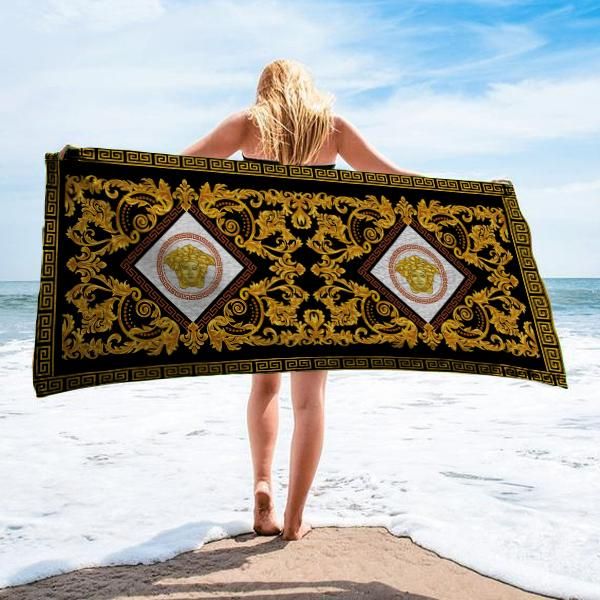 Versace Beach Towel Soft Cotton Summer Item Luxury Accessories Fashion