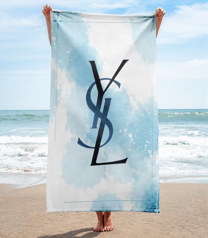 Yves Saint Laurent Beach Towel Soft Cotton Luxury Accessories Summer Item Fashion