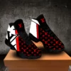 Louis Vuitton Nike Red Black Air Jordan 13 Luxury Trending Fashion Sneakers Shoes