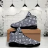 LV Grey Louis Vuitton Air Jordan 13 Luxury Sneakers Fashion Trending Shoes