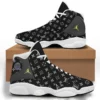 New Louis Vuitton Black LV Air Jordan 13 Shoes Luxury Trending Sneakers Fashion