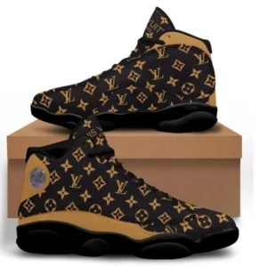 Louis Vuitton Monogram Brown LV Air Jordan 13 Shoes Trending Sneakers Luxury Fashion