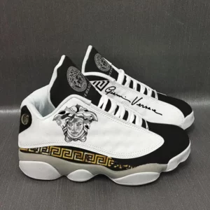 Gianni Versace Black White Air Jordan 13 Shoes Sneakers Luxury Fashion Trending