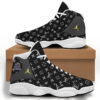 New Louis Vuitton Black Air Jordan 13 Sneakers Luxury Fashion Shoes Trending