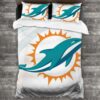 Miami Dolphins Logo Type 25 Bedding Sets Sporty Bedroom Home Decor