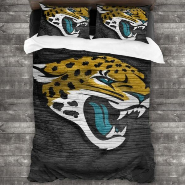 Nfl Jacksonville Jaguars Logo Type 41 Bedding Sets Sporty Bedroom Home Decor