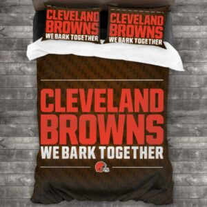 Nfl Cleveland Browns Logo Type 43 Bedding Sets Sporty Bedroom Home Decor