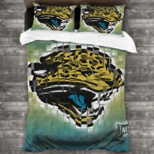 Nfl Jacksonville Jaguars Logo Type 47 Bedding Sets Sporty Bedroom Home Decor