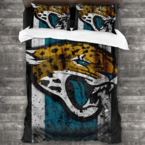 Nfl Jacksonville Jaguars Logo Type 49 Bedding Sets Sporty Bedroom Home Decor