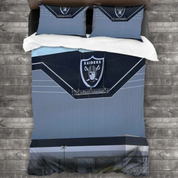 Nfl Las Vegas Raiders Logo Type 50 Bedding Sets Sporty Bedroom Home Decor