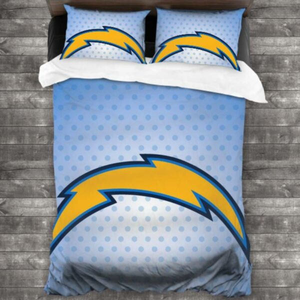 Nfl Los Angeles Chargers Logo Type 51 Bedding Sets Sporty Bedroom Home Decor