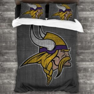 Nfl Minnesota Vikings Logo Type 55 Bedding Sets Sporty Bedroom Home Decor