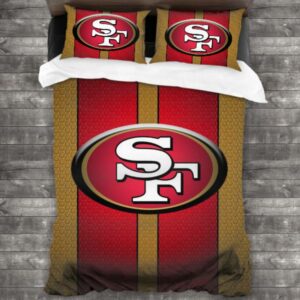 Nfl San Francisco 49Ers Logo Type 60 Bedding Sets Sporty Bedroom Home Decor