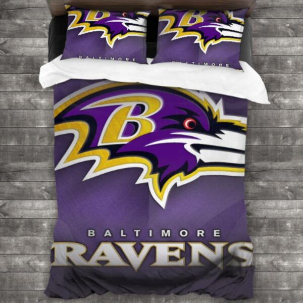 Baltimore Ravens Logo Type 82 Bedding Sets Sporty Bedroom Home Decor