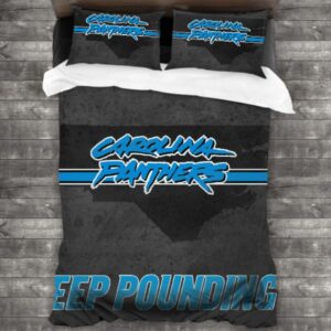 Carolina Panthers Logo Type 85 Bedding Sets Sporty Bedroom Home Decor