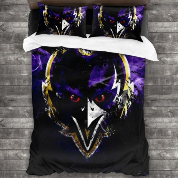 Nfl Baltimore Ravens Logo Type 110 Bedding Sets Sporty Bedroom Home Decor