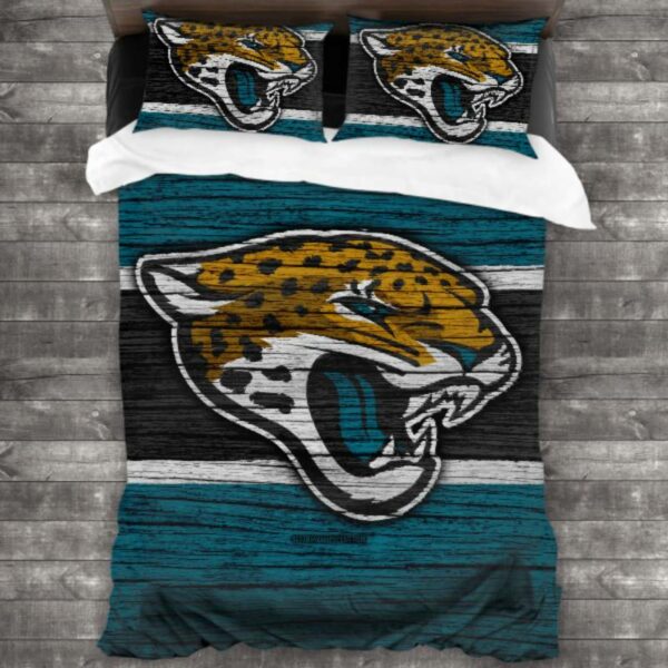 Nfl Jacksonville Jaguars Logo Type 111 Bedding Sets Sporty Bedroom Home Decor