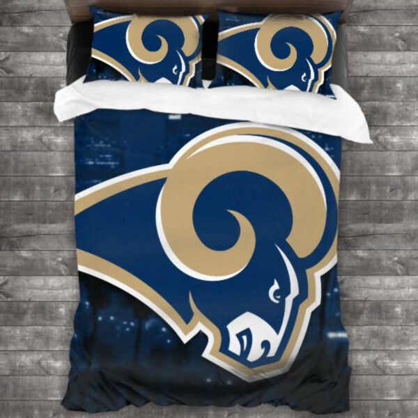 Nfl Los Angeles Rams Logo Type 120 Bedding Sets Sporty Bedroom Home Decor