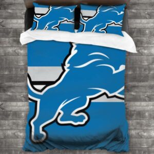 Detroit Lions Logo Type 143 Bedding Sets Sporty Bedroom Home Decor