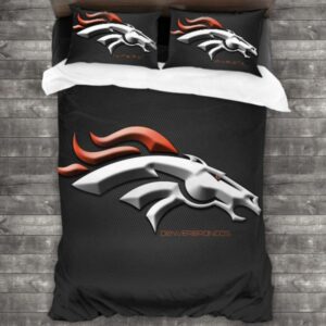 Denver Broncos Logo Type 145 Bedding Sets Sporty Bedroom Home Decor