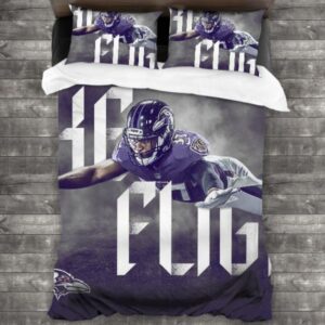 Baltimore Ravens Logo Type 216 Bedding Sets Sporty Bedroom Home Decor