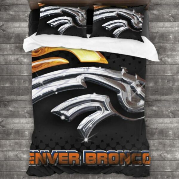 Denver Broncos Logo Type 223 Bedding Sets Sporty Bedroom Home Decor