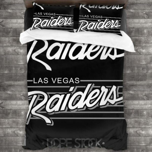 Las Vegas Raiders Logo Type 228 Bedding Sets Sporty Bedroom Home Decor